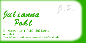 julianna pohl business card